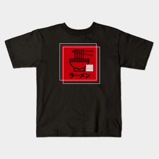 ramen Kids T-Shirt by A Comic Wizard